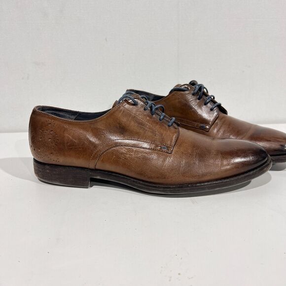 To Boot New York Adam Derrick Brown Lace Up Dress Shoes Men's Sz 10 108214 - Picture 2 of 11